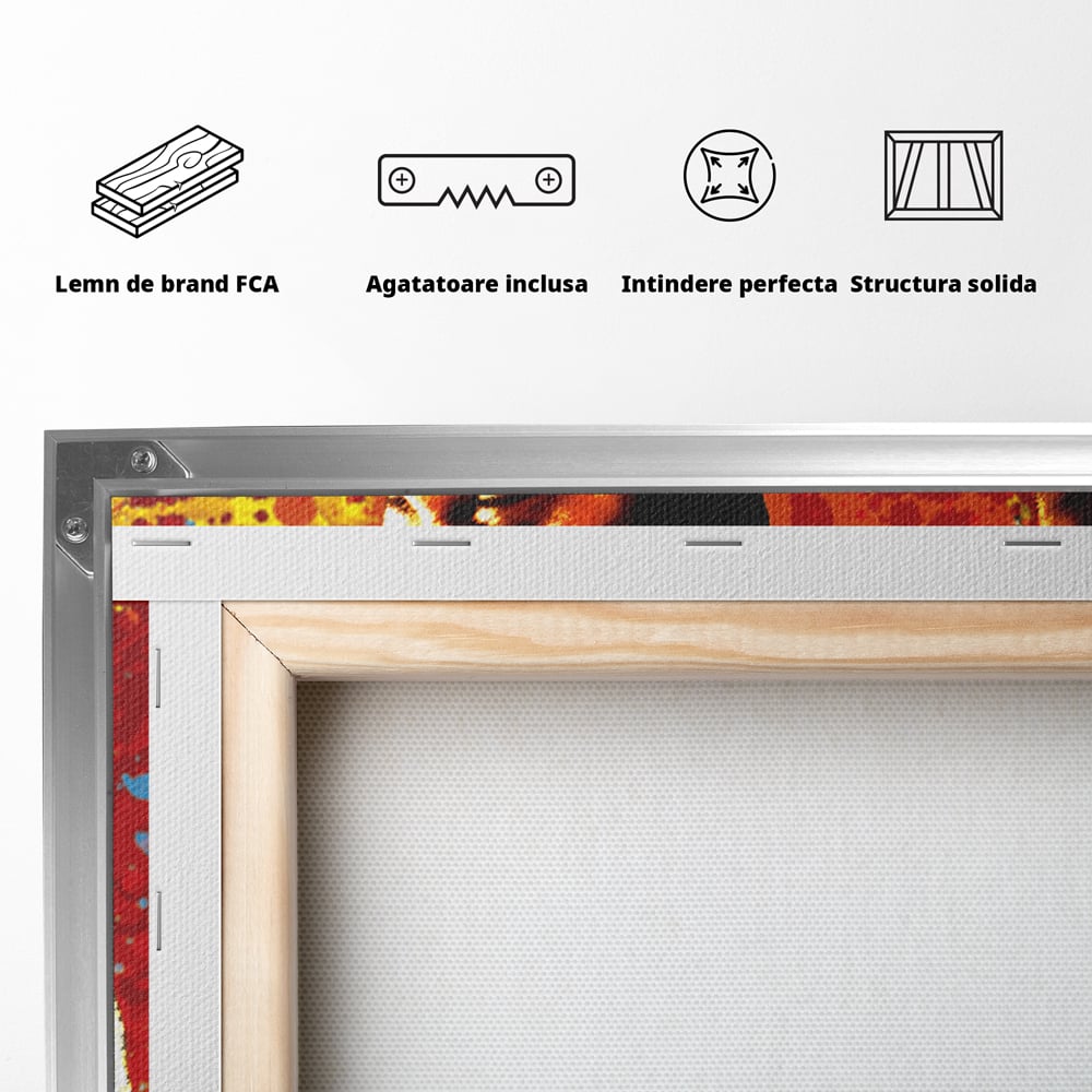 Tablou Canvas Premium LuxCanva® B1027, Wall Street ,  Decorativ, Film American, DiCaprio, Motivational, Culori Vibrante
