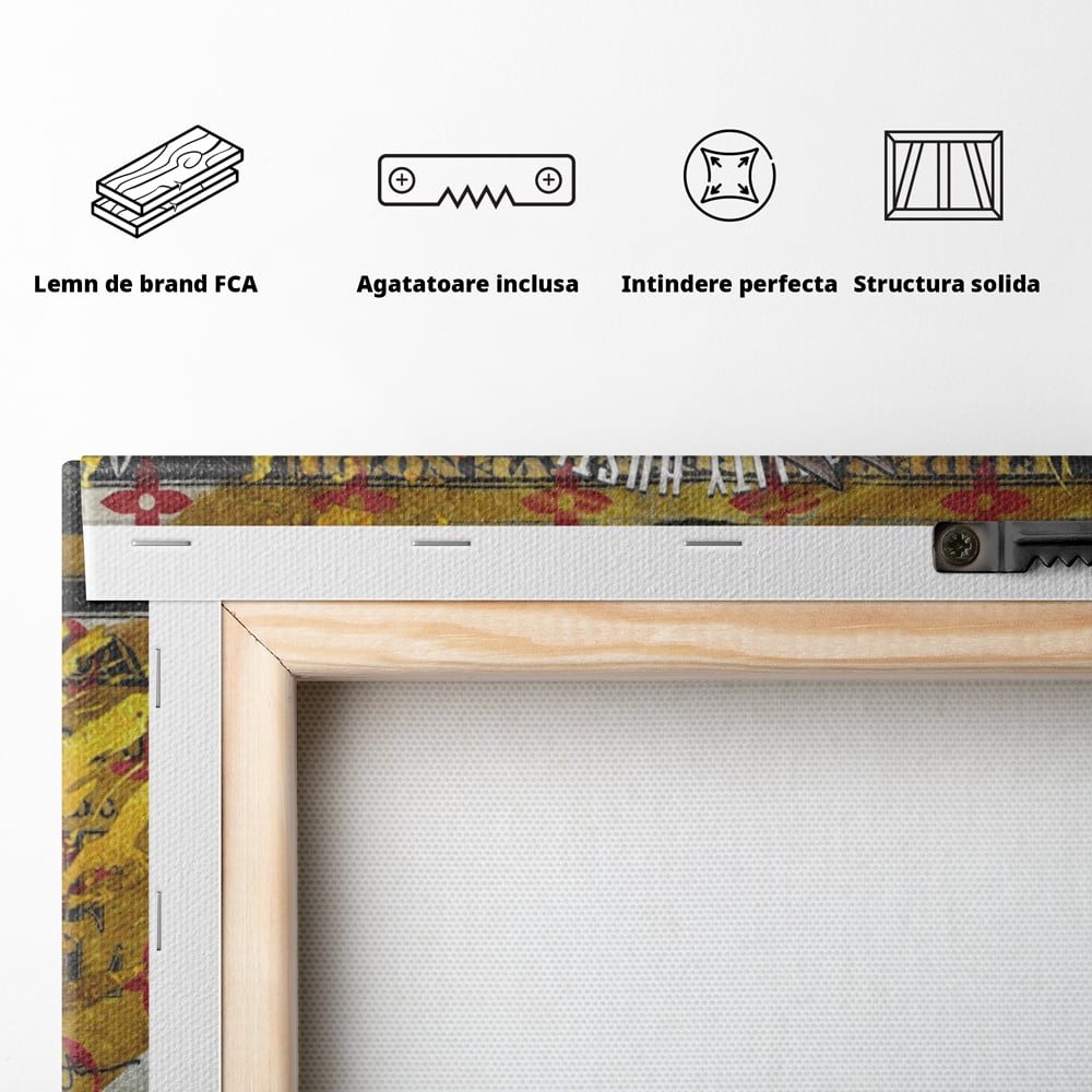 Tablou Canvas Premium, LuxCanva® B1028, Dolar Bugs Bunny, Decorativ, Animatie, Dolari, America, Culori Vibrante