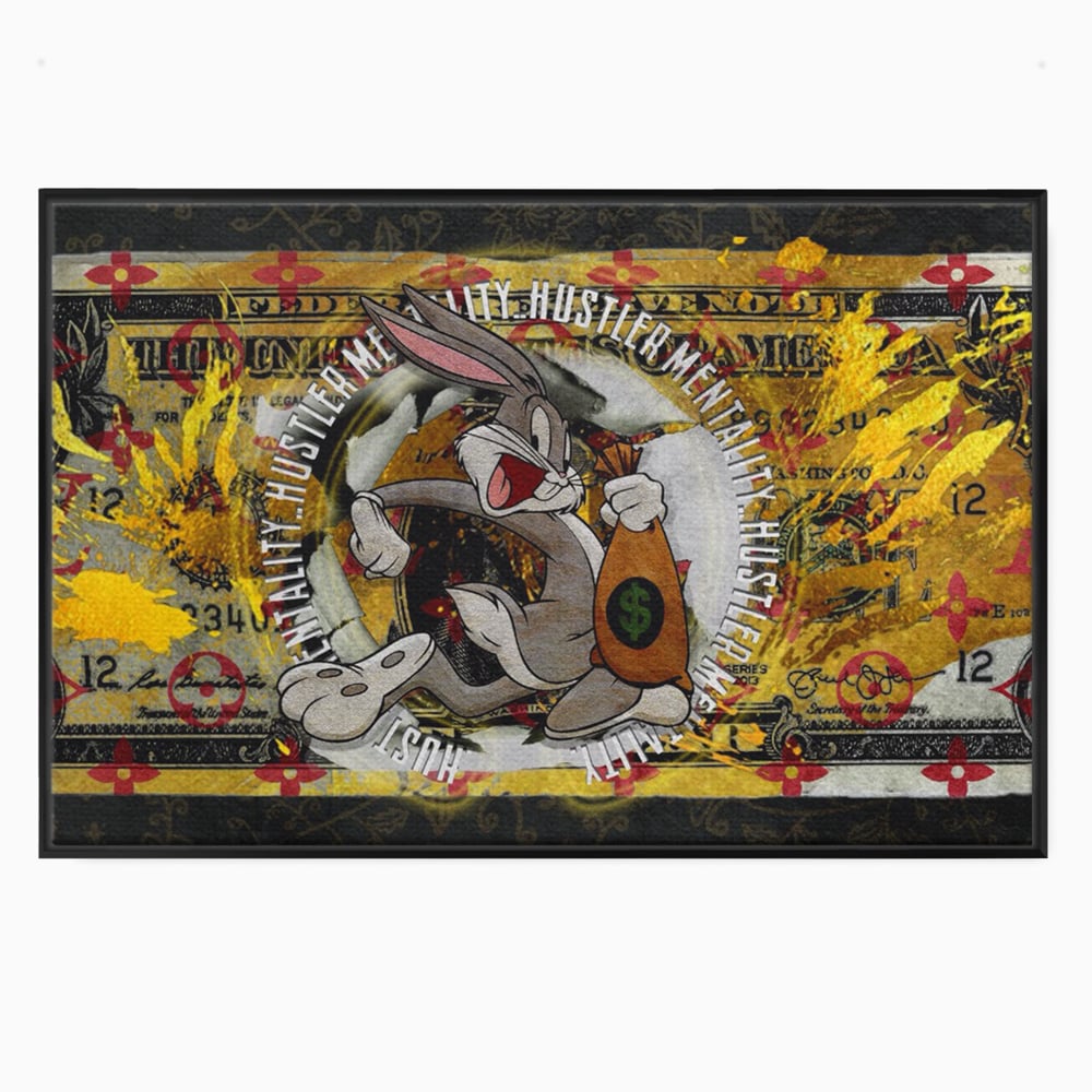 Tablou Canvas Premium, LuxCanva® B1028, Dolar Bugs Bunny, Decorativ, Animatie, Dolari, America, Culori Vibrante