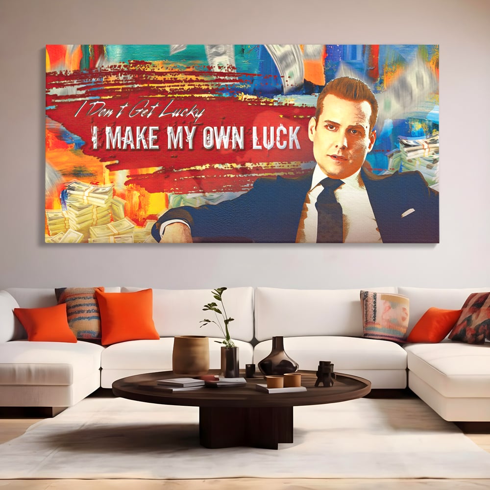 Tablou Canvas Premium LuxCanva® B1029, Harvey Specter , Decorativ, Serial, Suits, Actori, Inspirational, Culori Vibrante