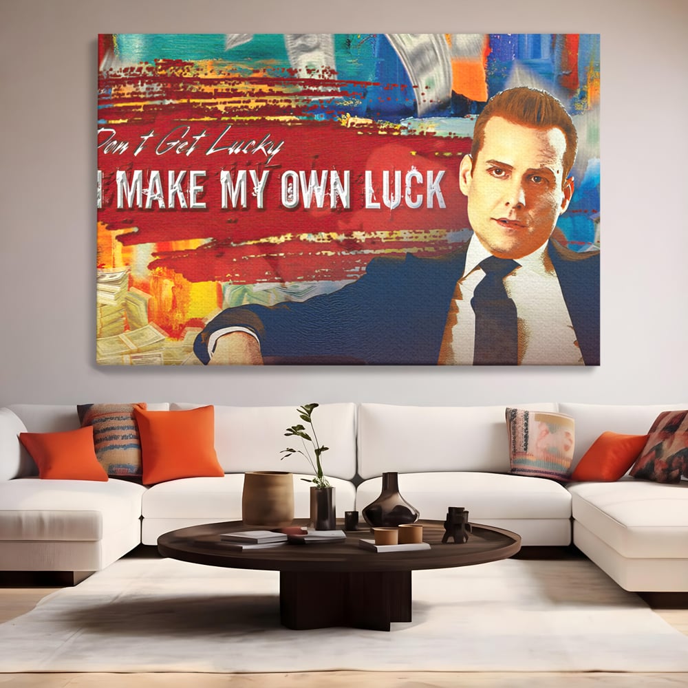 Tablou Canvas Premium LuxCanva® B1029, Harvey Specter , Decorativ, Serial, Suits, Actori, Inspirational, Culori Vibrante