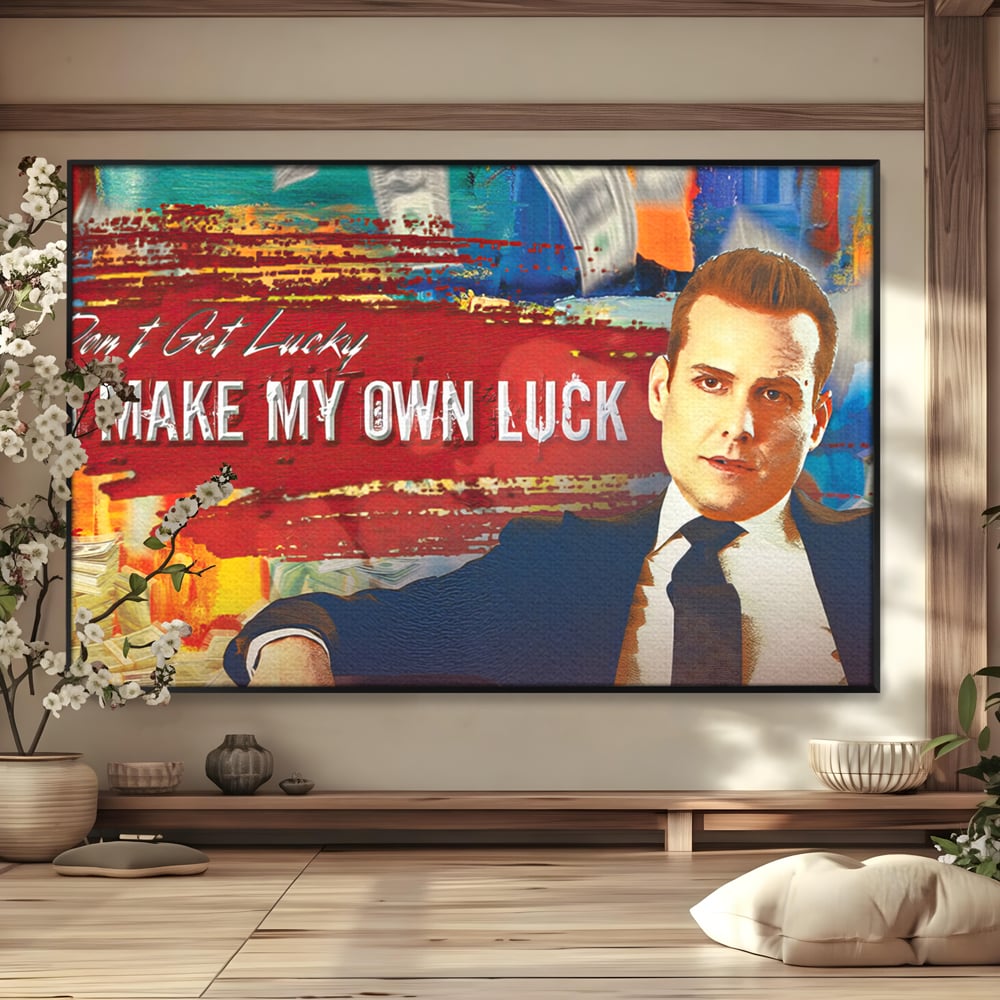 Tablou Canvas Premium LuxCanva® B1029, Harvey Specter , Decorativ, Serial, Suits, Actori, Inspirational, Culori Vibrante