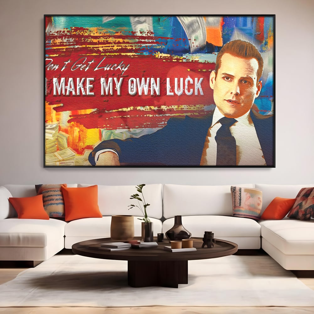 Tablou Canvas Premium LuxCanva® B1029, Harvey Specter , Decorativ, Serial, Suits, Actori, Inspirational, Culori Vibrante
