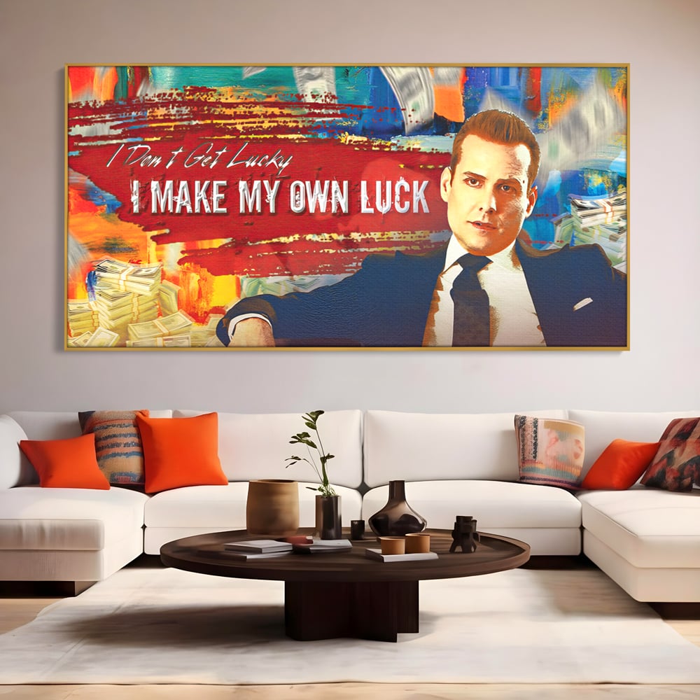 Tablou Canvas Premium LuxCanva® B1029, Harvey Specter , Decorativ, Serial, Suits, Actori, Inspirational, Culori Vibrante