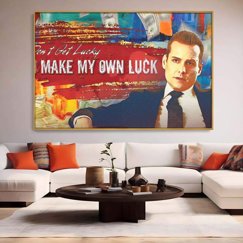 Tablou Canvas Premium LuxCanva® B1029, Harvey Specter , Decorativ, Serial, Suits, Actori, Inspirational, Culori Vibrante