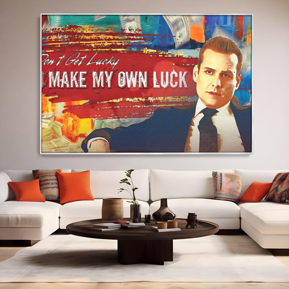 Tablou Canvas Premium LuxCanva® B1029, Harvey Specter , Decorativ, Serial, Suits, Actori, Inspirational, Culori Vibrante