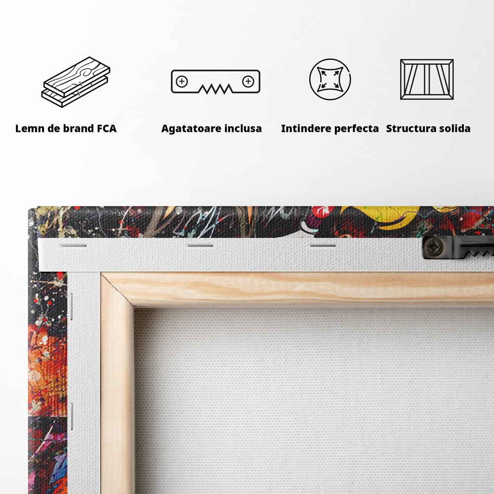 Tablou Canvas Premium LuxCanva® B1030, True Love , LoLa Bunny, Looney Tunes, Bugs Bunny, Desene Animate, Motivational, Culori Vibrante