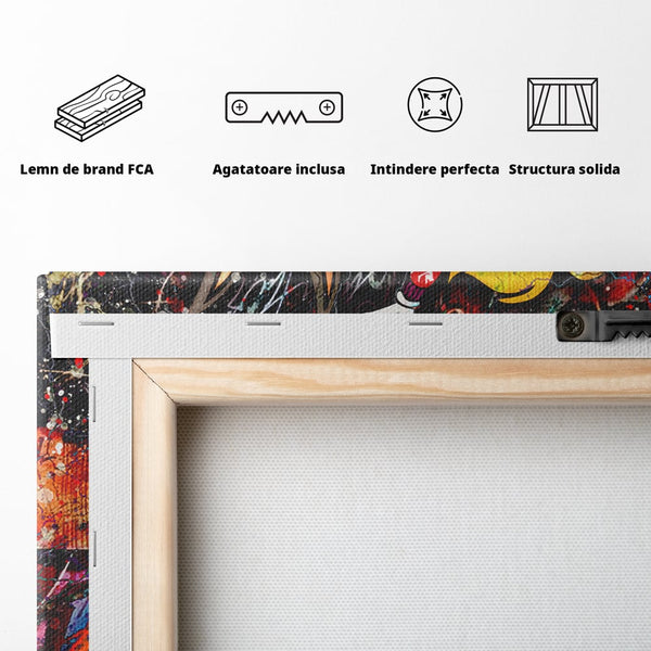 Tablou Canvas Premium LuxCanva® B1030, True Love , LoLa Bunny, Looney Tunes, Bugs Bunny, Desene Animate, Motivational, Culori Vibrante