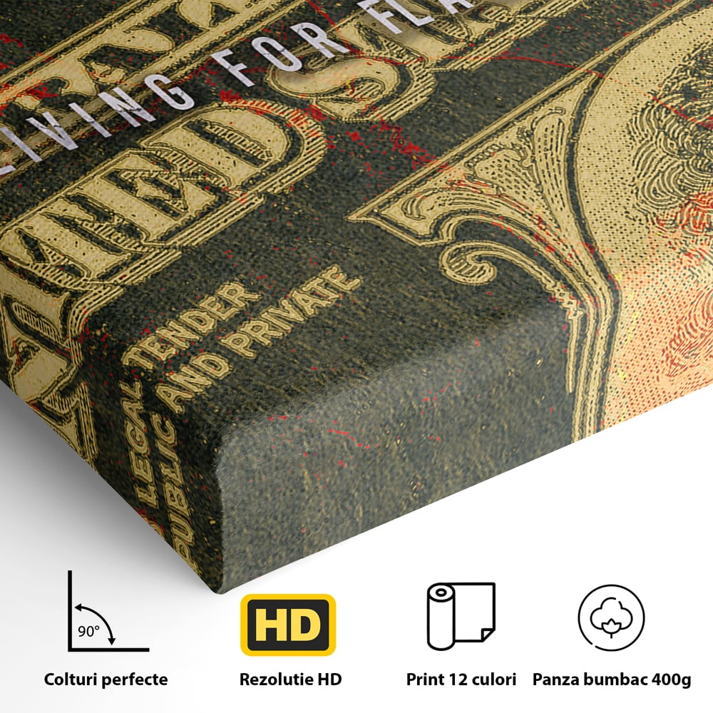 Tablou Canvas Premium LuxCanva® B1031, Living For Flawless , Decorativ, Inspirational, Viata, Motivational, Culori Vibrante