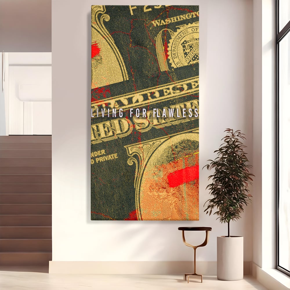 Tablou Canvas Premium LuxCanva® B1031, Living For Flawless , Decorativ, Inspirational, Viata, Motivational, Culori Vibrante