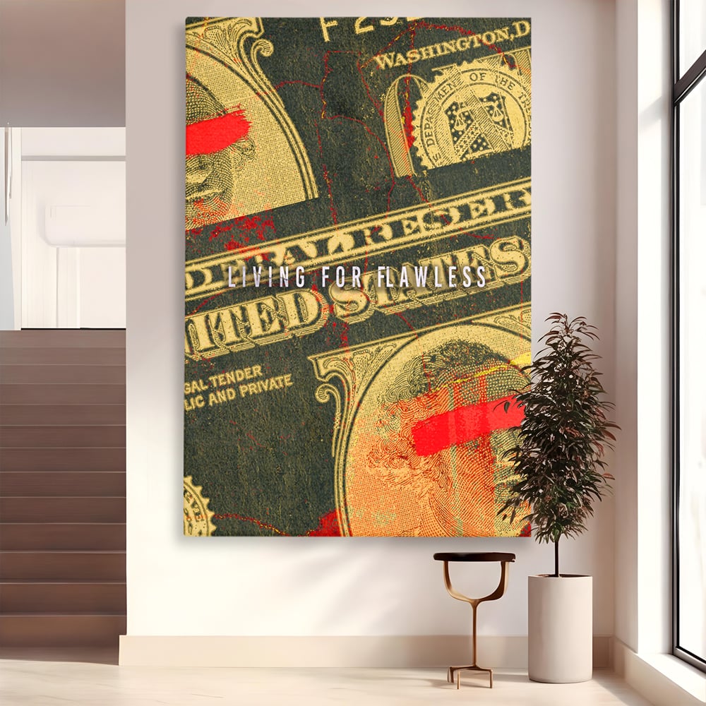 Tablou Canvas Premium LuxCanva® B1031, Living For Flawless , Decorativ, Inspirational, Viata, Motivational, Culori Vibrante