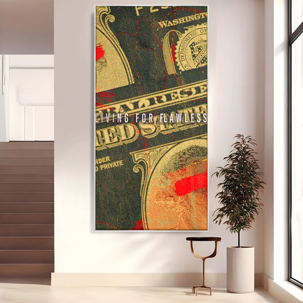 Tablou Canvas Premium LuxCanva® B1031, Living For Flawless , Decorativ, Inspirational, Viata, Motivational, Culori Vibrante