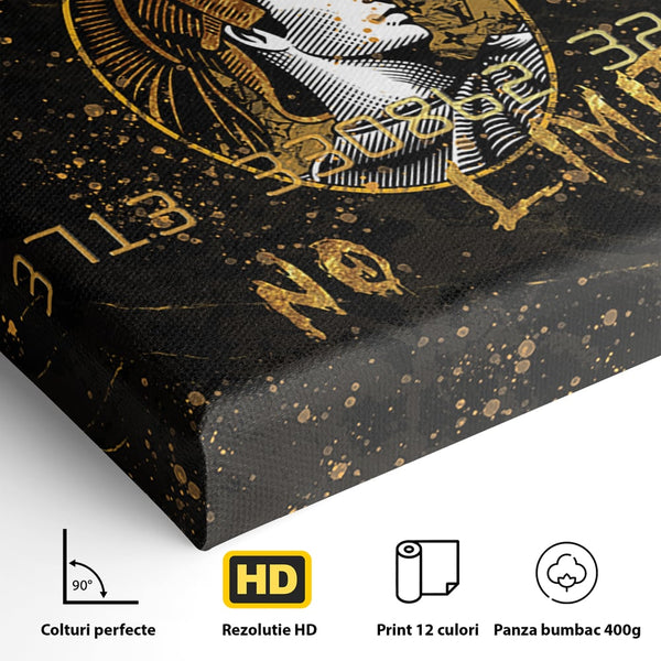Tablou Canvas Premium LuxCanva® B1036, No Limit , Decorativ, Card, Banca, Finante, Culori Vibrante