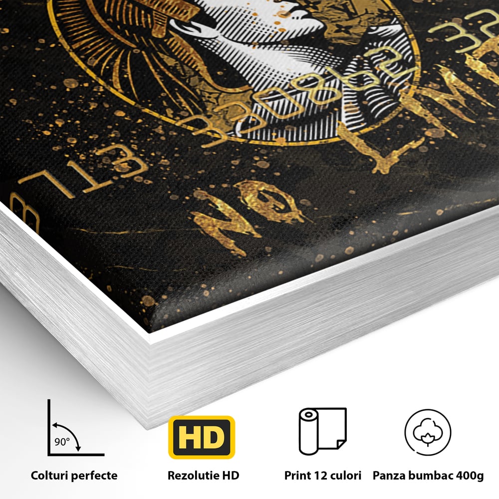 Tablou Canvas Premium LuxCanva® B1036, No Limit , Decorativ, Card, Banca, Finante, Culori Vibrante