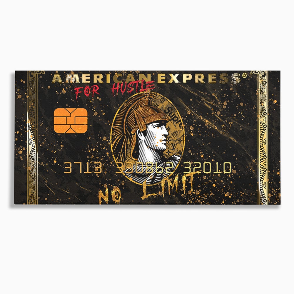 Tablou Canvas Premium LuxCanva® B1036, No Limit , Decorativ, Card, Banca, Finante, Culori Vibrante