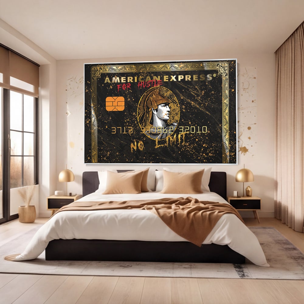 Tablou Canvas Premium LuxCanva® B1036, No Limit , Decorativ, Card, Banca, Finante, Culori Vibrante