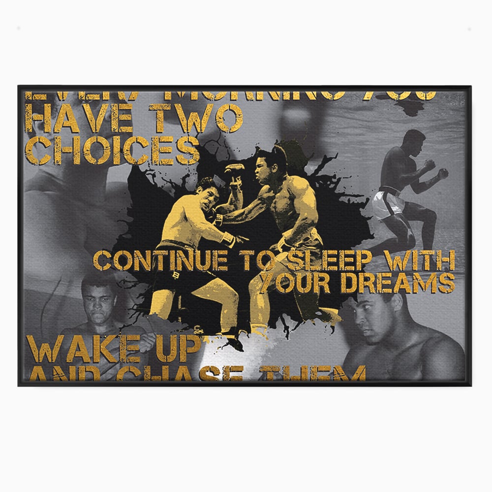 Tablou Canvas Premium LuxCanva® B1037, Muhammad Ali , Decorativ, Boxer, Pugilist, Sportiv, Motivational, Culori Vibrante