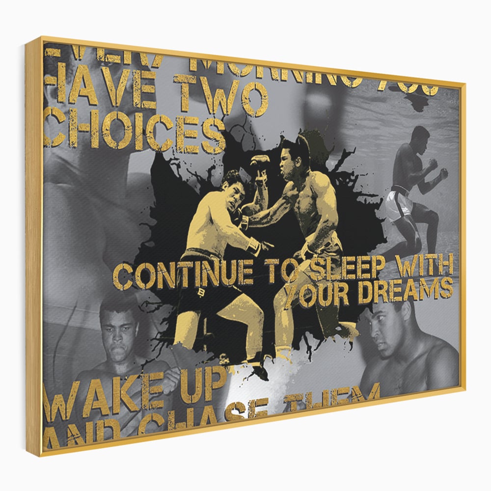 Tablou Canvas Premium LuxCanva® B1037, Muhammad Ali , Decorativ, Boxer, Pugilist, Sportiv, Motivational, Culori Vibrante