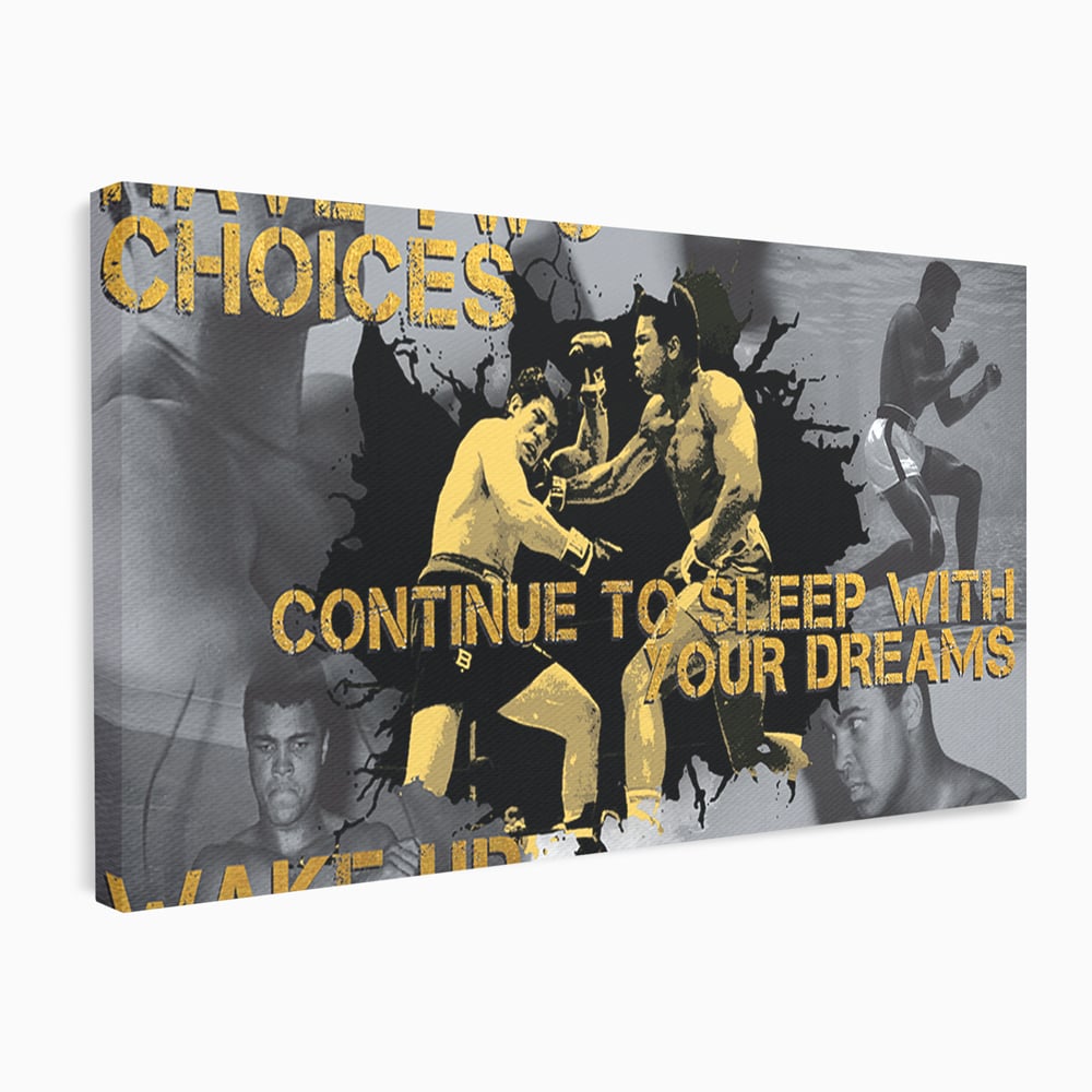 Tablou Canvas Premium LuxCanva® B1037, Muhammad Ali , Decorativ, Boxer, Pugilist, Sportiv, Motivational, Culori Vibrante