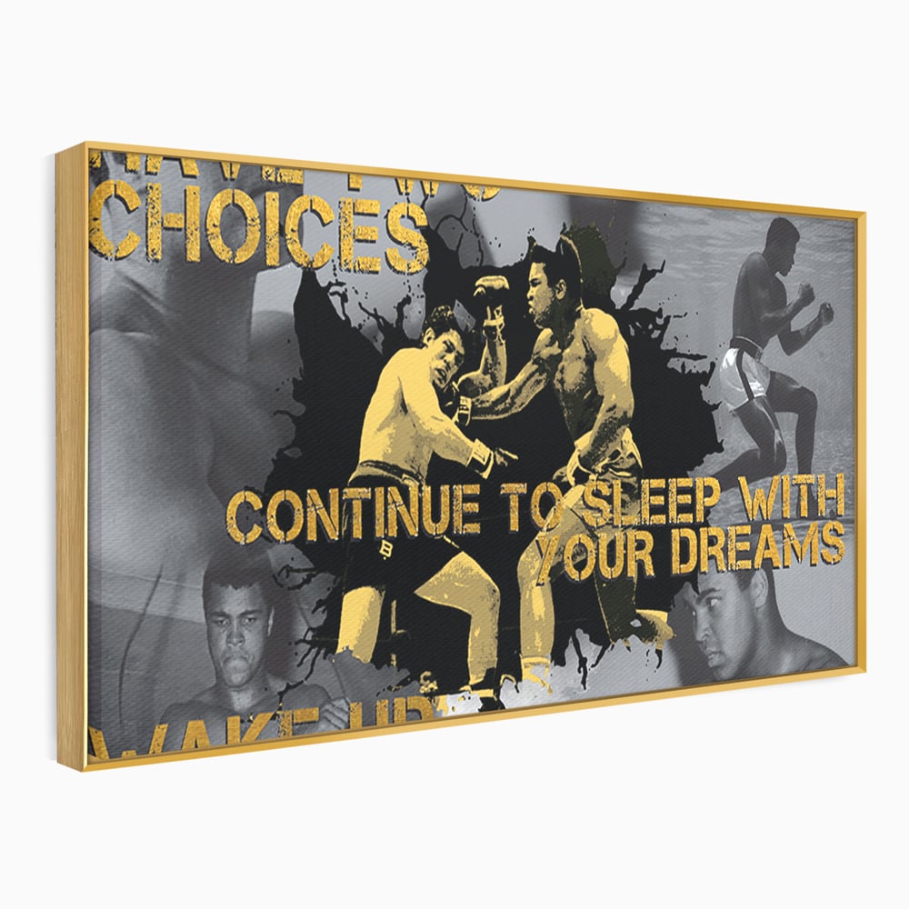 Tablou Canvas Premium LuxCanva® B1037, Muhammad Ali , Decorativ, Boxer, Pugilist, Sportiv, Motivational, Culori Vibrante