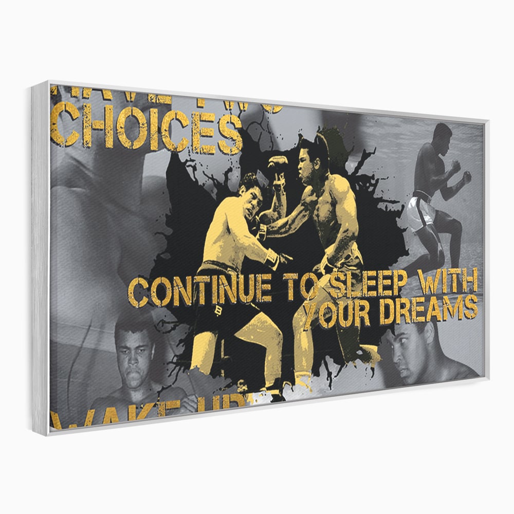Tablou Canvas Premium LuxCanva® B1037, Muhammad Ali , Decorativ, Boxer, Pugilist, Sportiv, Motivational, Culori Vibrante