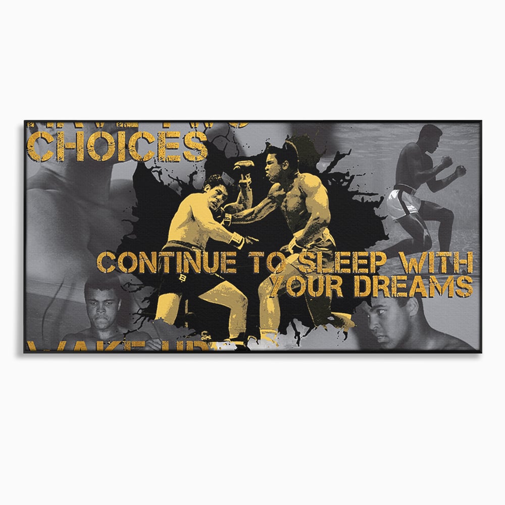 Tablou Canvas Premium LuxCanva® B1037, Muhammad Ali , Decorativ, Boxer, Pugilist, Sportiv, Motivational, Culori Vibrante