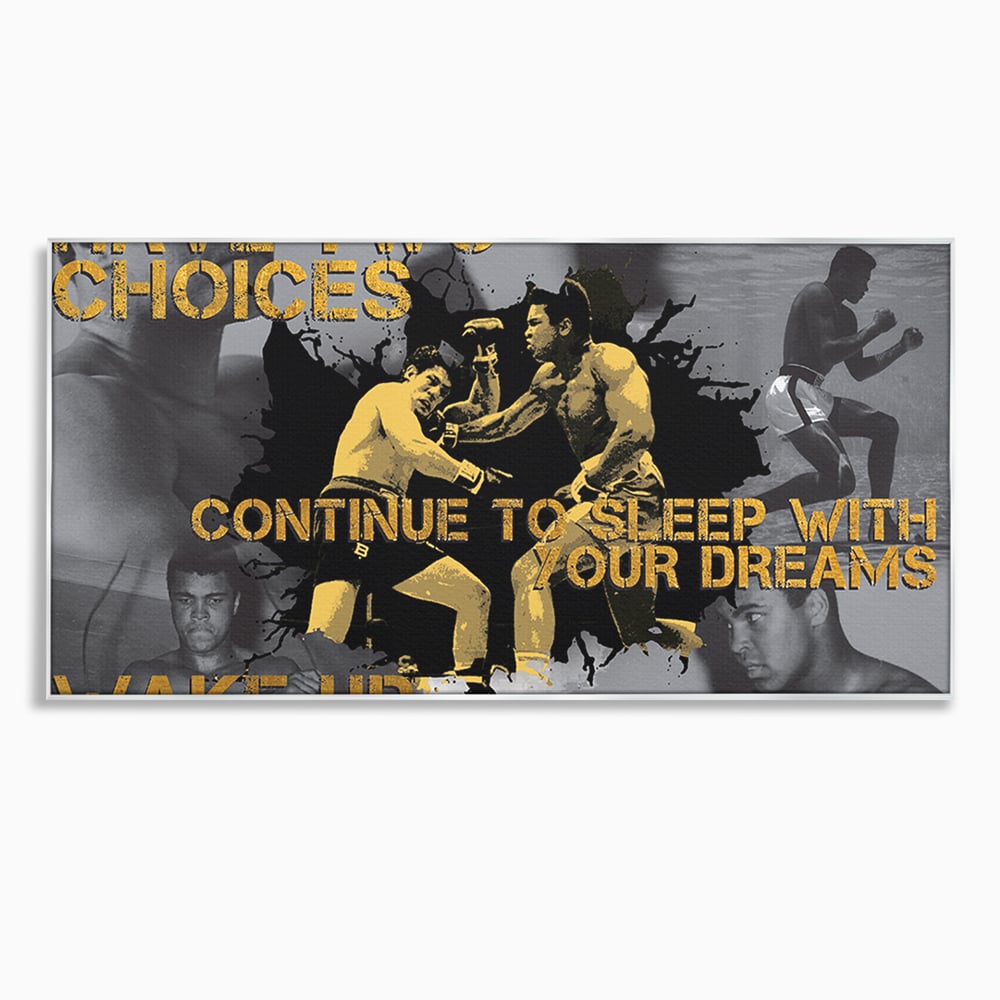 Tablou Canvas Premium LuxCanva® B1037, Muhammad Ali , Decorativ, Boxer, Pugilist, Sportiv, Motivational, Culori Vibrante