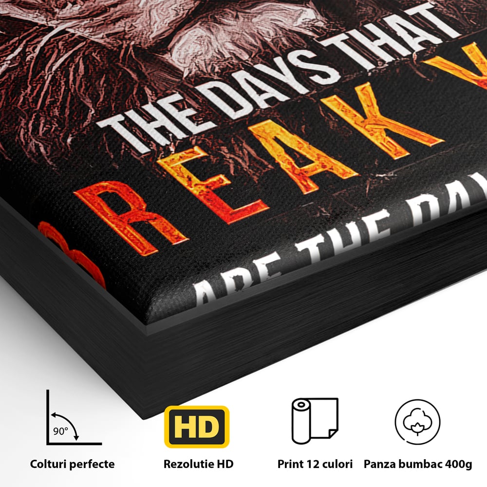 Tablou Canvas Premium LuxCanva® B1040, The Days , Living, Birou, Inspirational, Leu, Rege, Savana, Culori Vibrante
