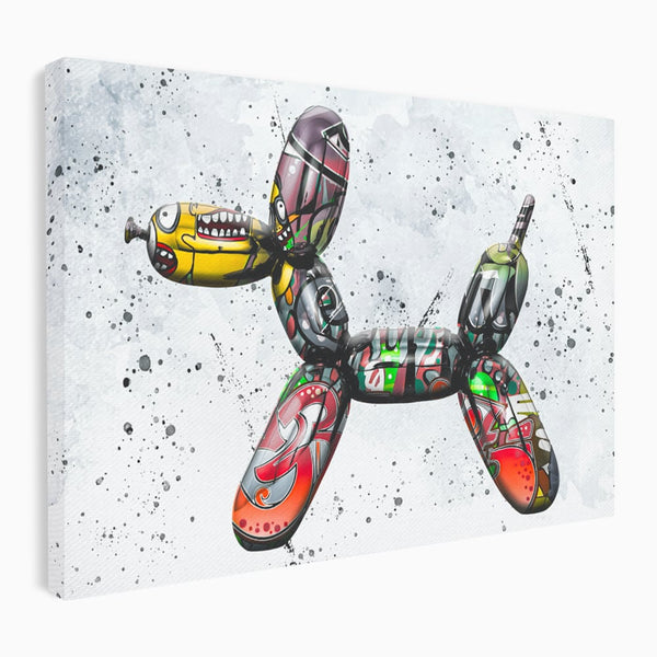 Tablou Canvas Premium LuxCanva® B1043, Pop Art Dog Balloon , Dormitor, Copii, Caine, Balon, Culori Vibrante