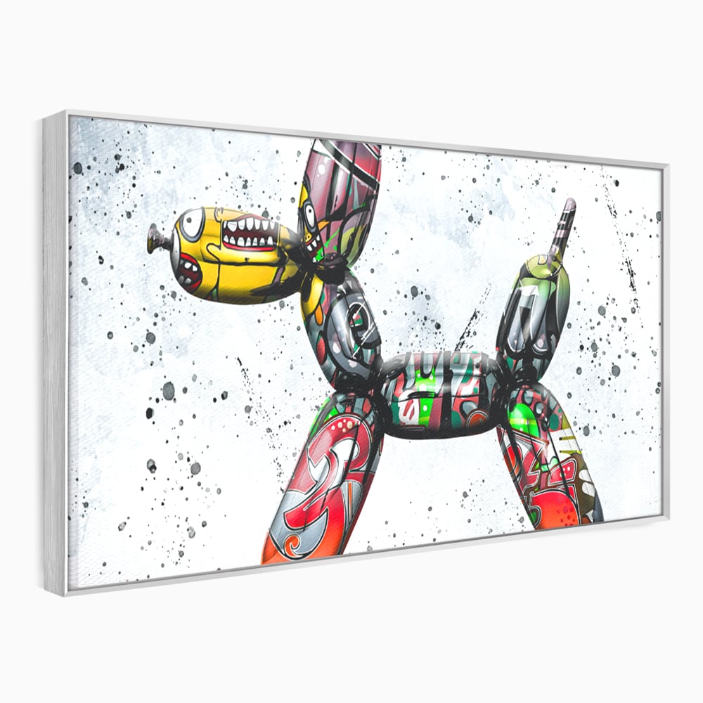 Tablou Canvas Premium LuxCanva® B1043, Pop Art Dog Balloon , Dormitor, Copii, Caine, Balon, Culori Vibrante