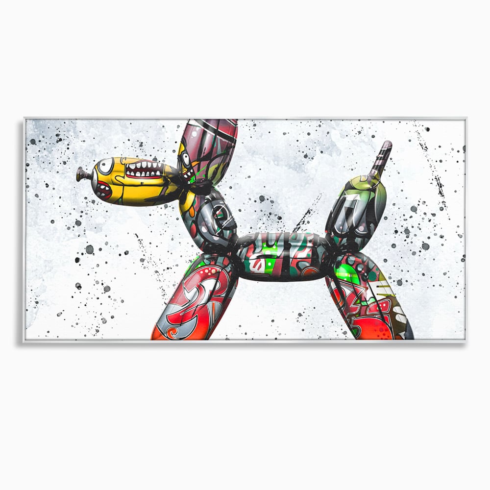 Tablou Canvas Premium LuxCanva® B1043, Pop Art Dog Balloon , Dormitor, Copii, Caine, Balon, Culori Vibrante