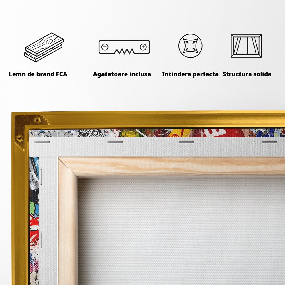 Tablou Canvas Premium, LuxCanva® B1046, Personaje Disney, Dormitor, Disney, Desene Animate, Copii, Mickey, Multicolor, Culori Vibrante