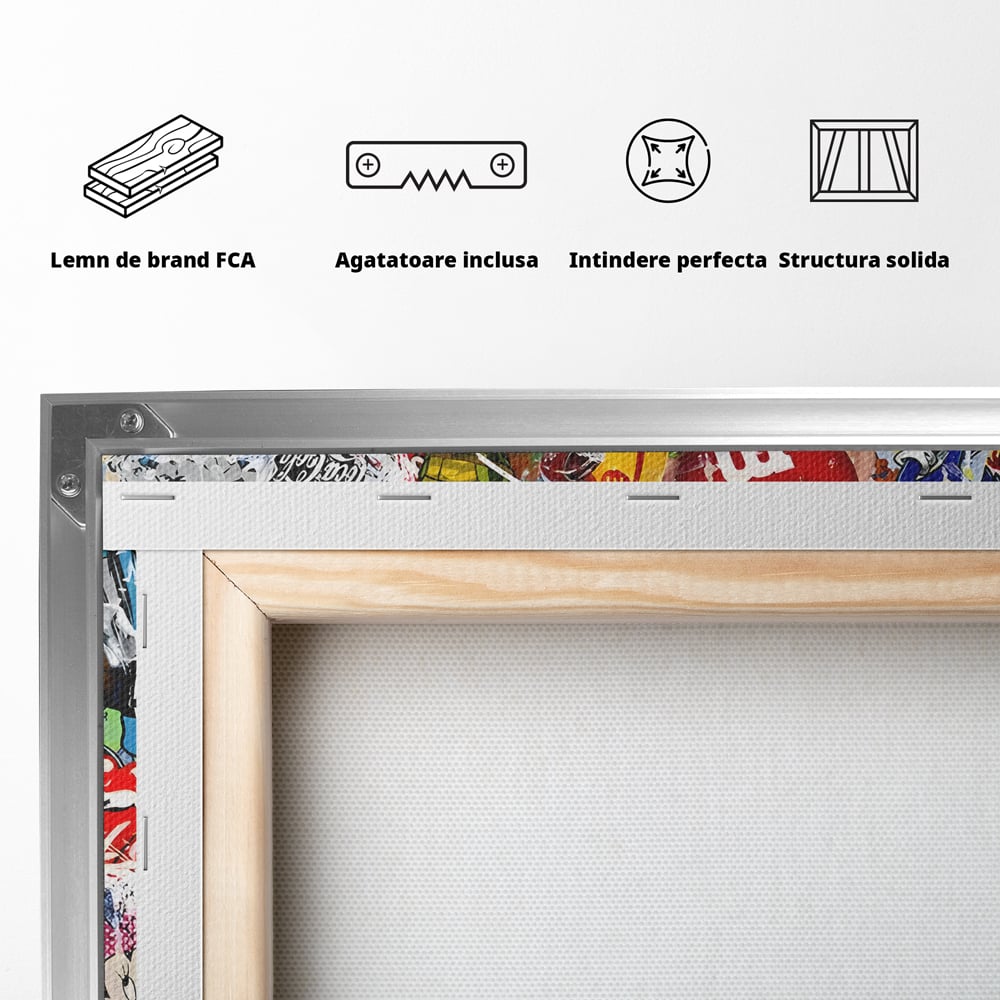 Tablou Canvas Premium, LuxCanva® B1046, Personaje Disney, Dormitor, Disney, Desene Animate, Copii, Mickey, Multicolor, Culori Vibrante