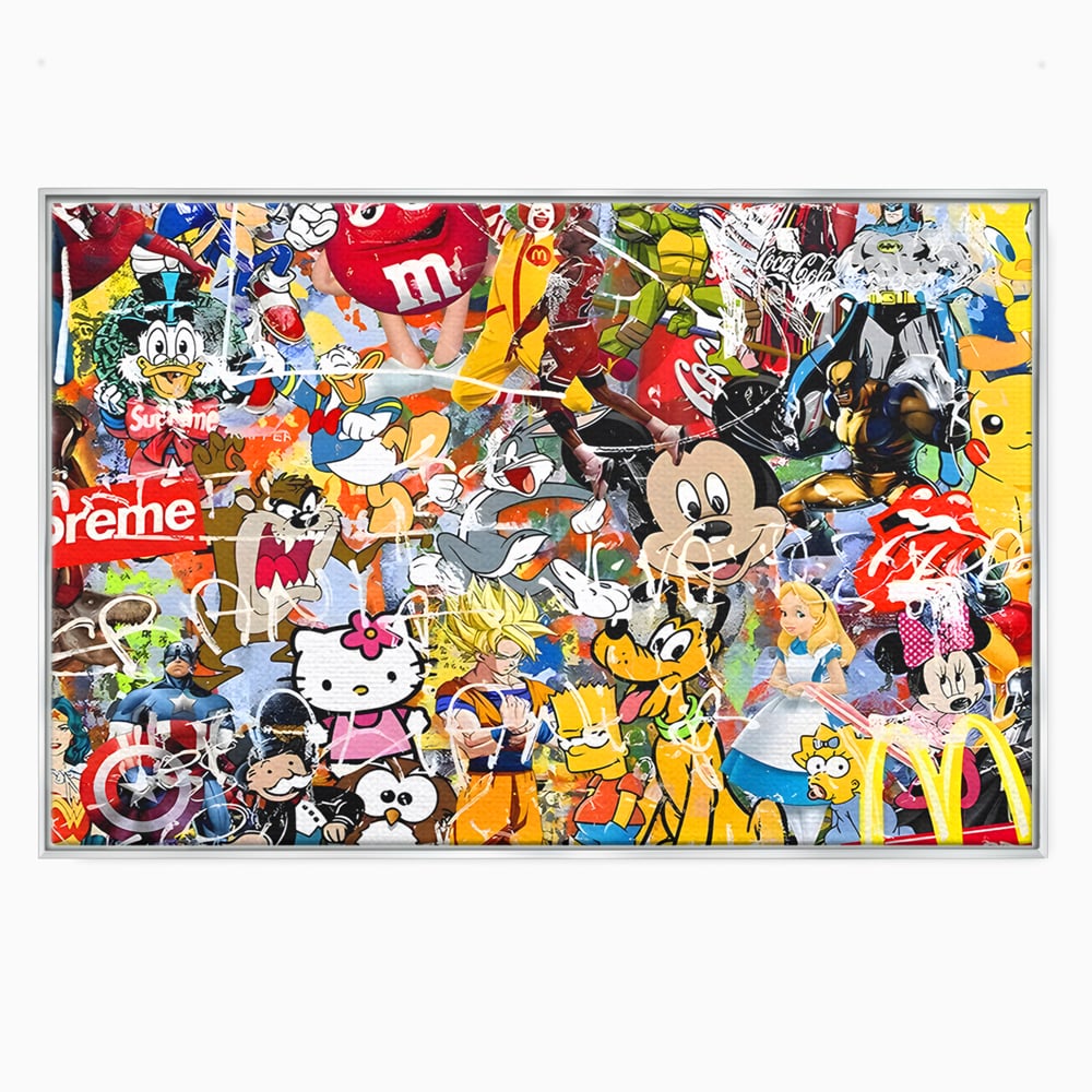 Tablou Canvas Premium, LuxCanva® B1046, Personaje Disney, Dormitor, Disney, Desene Animate, Copii, Mickey, Multicolor, Culori Vibrante