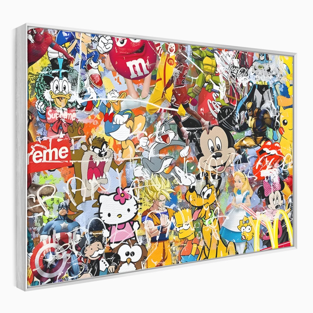 Tablou Canvas Premium, LuxCanva® B1046, Personaje Disney, Dormitor, Disney, Desene Animate, Copii, Mickey, Multicolor, Culori Vibrante
