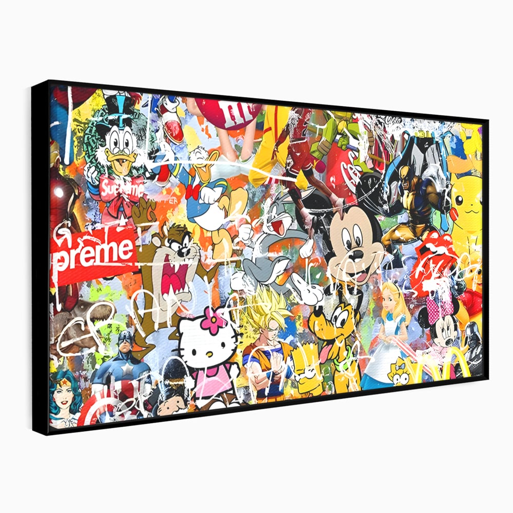 Tablou Canvas Premium, LuxCanva® B1046, Personaje Disney, Dormitor, Disney, Desene Animate, Copii, Mickey, Multicolor, Culori Vibrante