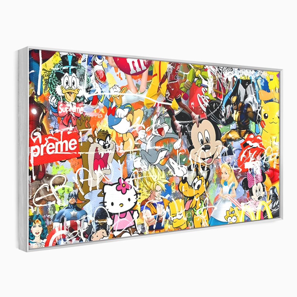 Tablou Canvas Premium, LuxCanva® B1046, Personaje Disney, Dormitor, Disney, Desene Animate, Copii, Mickey, Multicolor, Culori Vibrante