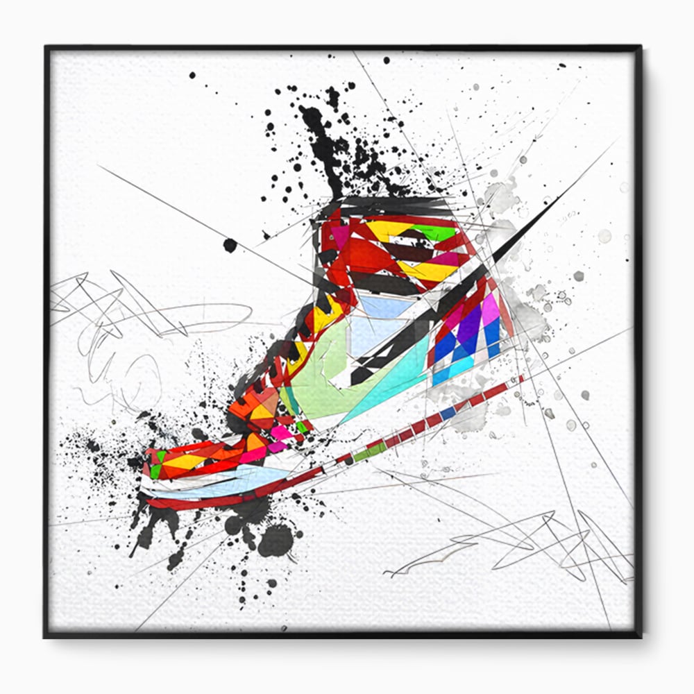 Leinwand Premium Canvas Wandkunst, LuxCanva® B1050, Air Jordan, Kinderzimmer, Basketball, Sport, Nike, Schlafzimmer, lebendige Farben