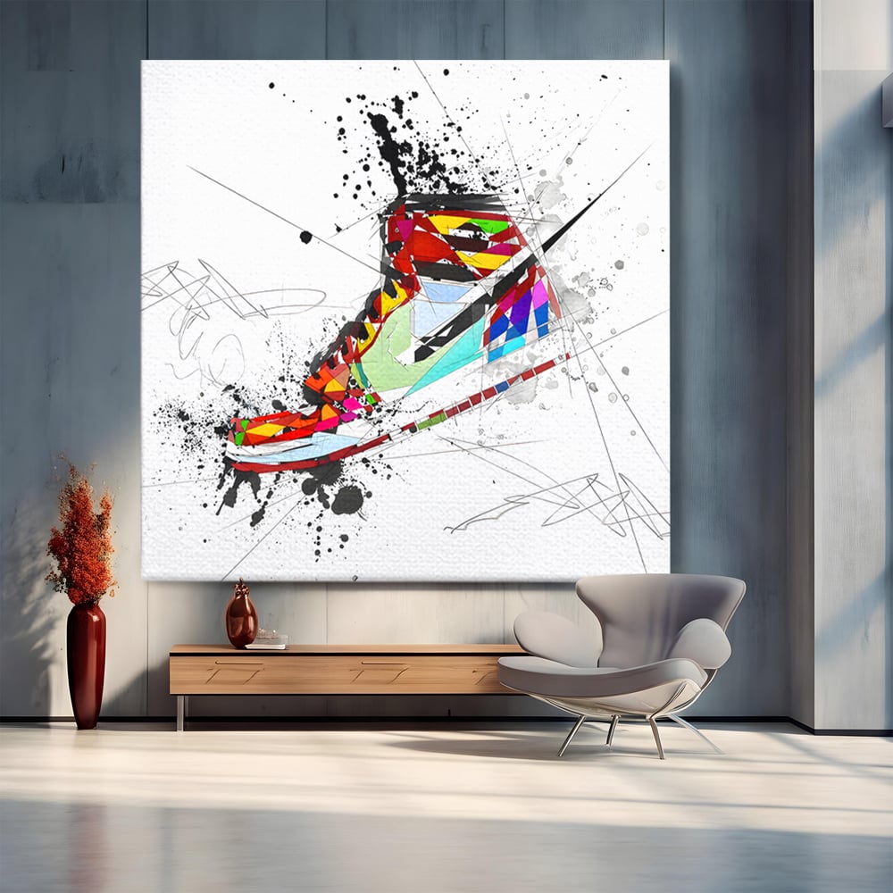 Leinwand Premium Canvas Wandkunst, LuxCanva® B1050, Air Jordan, Kinderzimmer, Basketball, Sport, Nike, Schlafzimmer, lebendige Farben