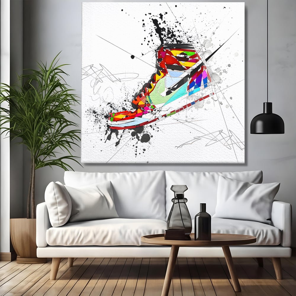 Leinwand Premium Canvas Wandkunst, LuxCanva® B1050, Air Jordan, Kinderzimmer, Basketball, Sport, Nike, Schlafzimmer, lebendige Farben