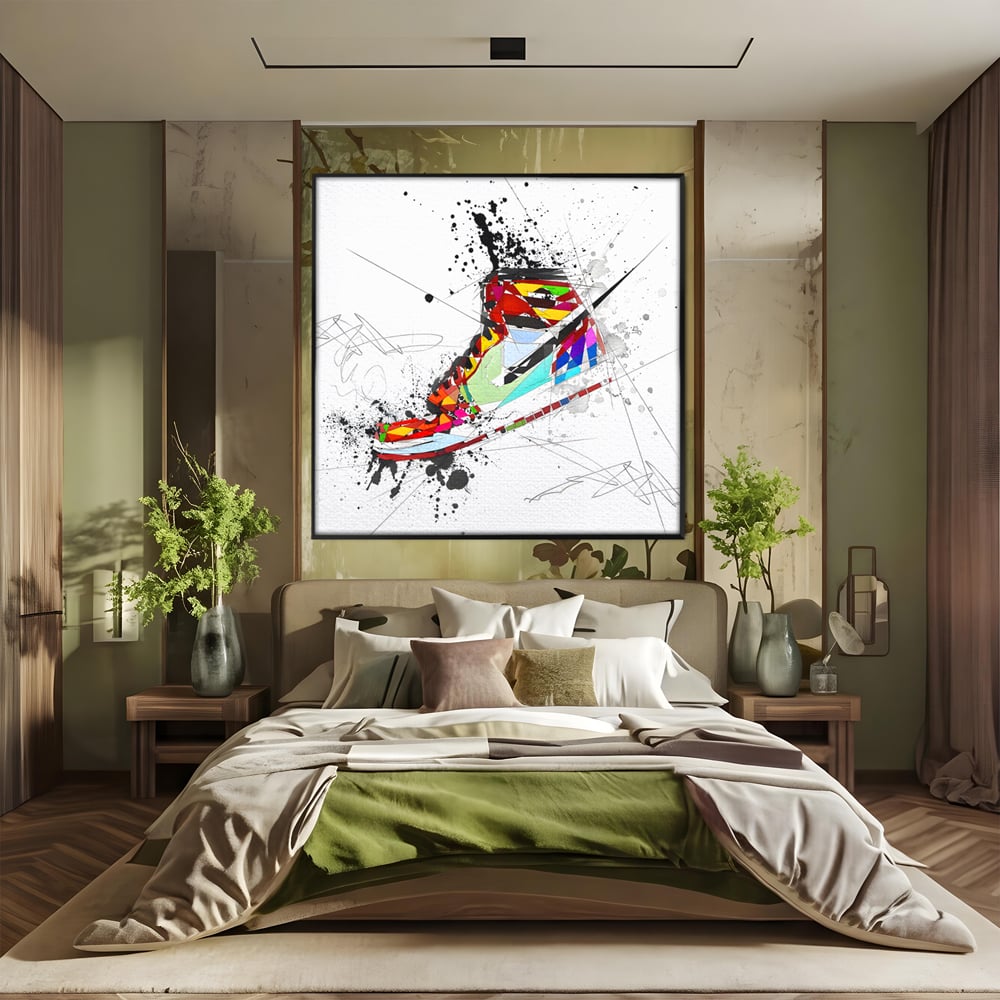 Leinwand Premium Canvas Wandkunst, LuxCanva® B1050, Air Jordan, Kinderzimmer, Basketball, Sport, Nike, Schlafzimmer, lebendige Farben