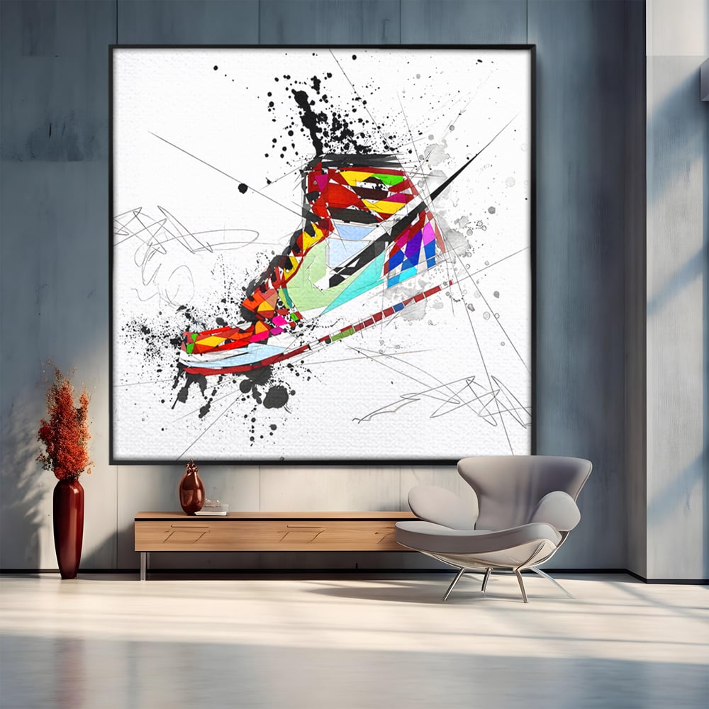 Leinwand Premium Canvas Wandkunst, LuxCanva® B1050, Air Jordan, Kinderzimmer, Basketball, Sport, Nike, Schlafzimmer, lebendige Farben