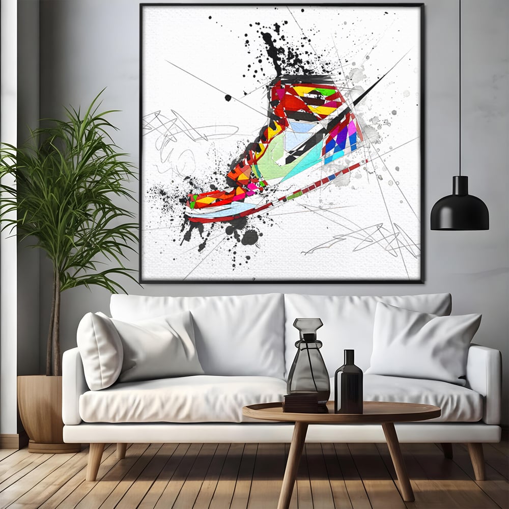 Leinwand Premium Canvas Wandkunst, LuxCanva® B1050, Air Jordan, Kinderzimmer, Basketball, Sport, Nike, Schlafzimmer, lebendige Farben
