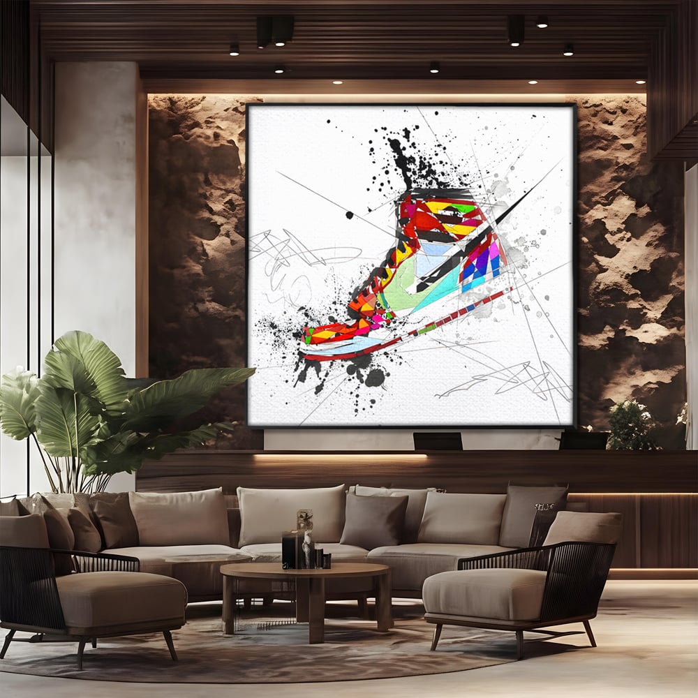 Leinwand Premium Canvas Wandkunst, LuxCanva® B1050, Air Jordan, Kinderzimmer, Basketball, Sport, Nike, Schlafzimmer, lebendige Farben