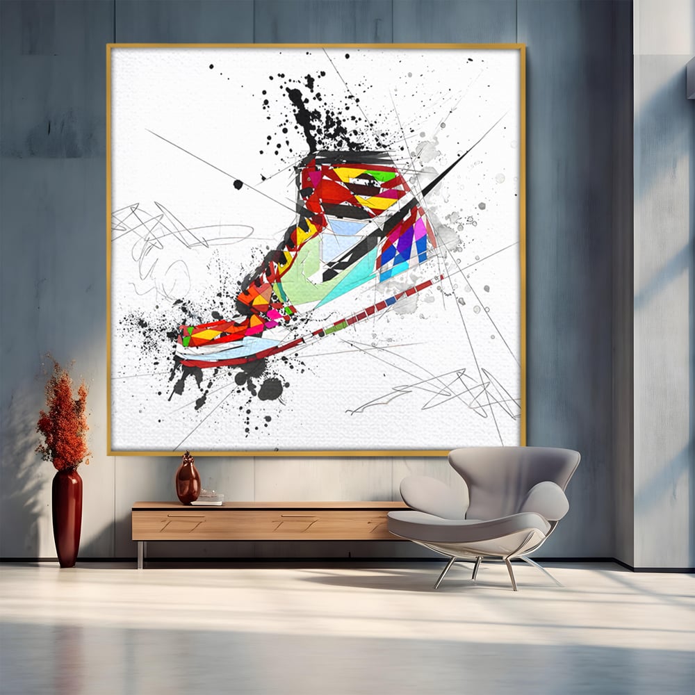 Leinwand Premium Canvas Wandkunst, LuxCanva® B1050, Air Jordan, Kinderzimmer, Basketball, Sport, Nike, Schlafzimmer, lebendige Farben