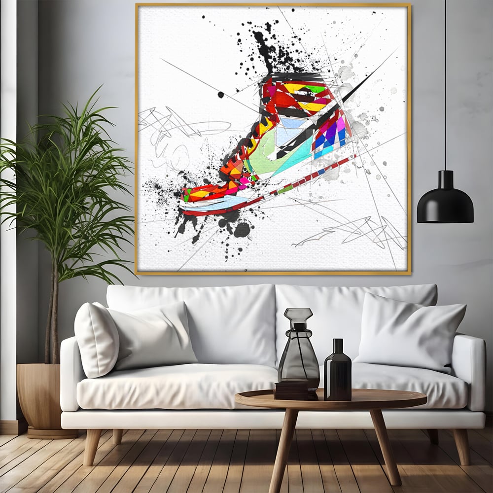 Leinwand Premium Canvas Wandkunst, LuxCanva® B1050, Air Jordan, Kinderzimmer, Basketball, Sport, Nike, Schlafzimmer, lebendige Farben