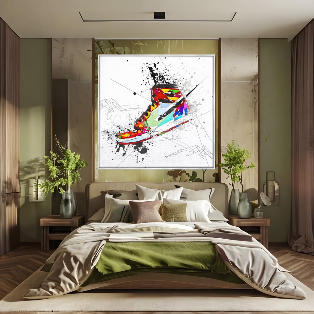 Leinwand Premium Canvas Wandkunst, LuxCanva® B1050, Air Jordan, Kinderzimmer, Basketball, Sport, Nike, Schlafzimmer, lebendige Farben