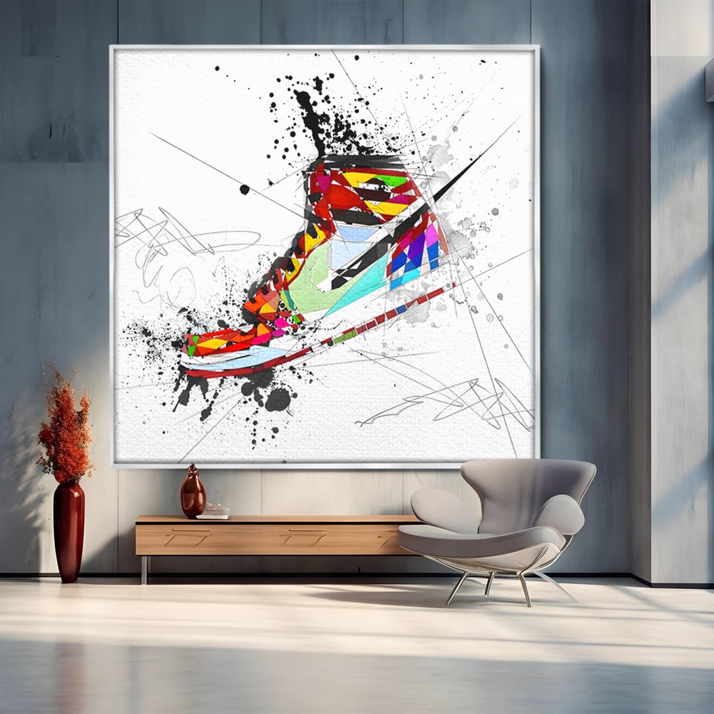 Leinwand Premium Canvas Wandkunst, LuxCanva® B1050, Air Jordan, Kinderzimmer, Basketball, Sport, Nike, Schlafzimmer, lebendige Farben