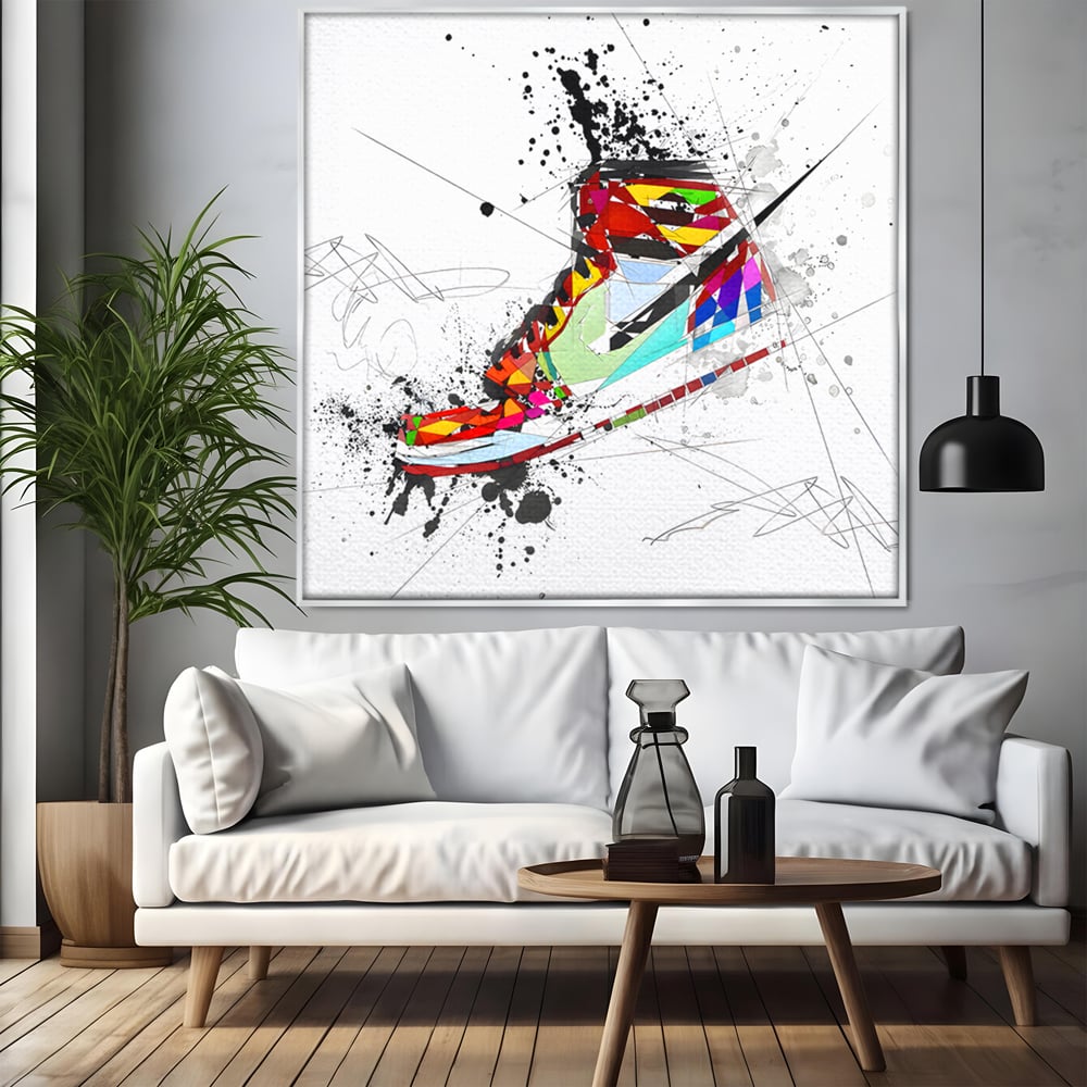 Leinwand Premium Canvas Wandkunst, LuxCanva® B1050, Air Jordan, Kinderzimmer, Basketball, Sport, Nike, Schlafzimmer, lebendige Farben