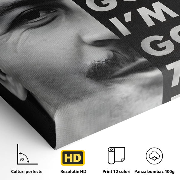 Tablou Canvas Premium LuxCanva® B1051, Pablo Escobar , Birou, Columbia, Baron, Escobar, Culori Vibrante